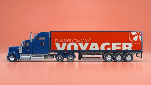 Sleeper Truck Side View