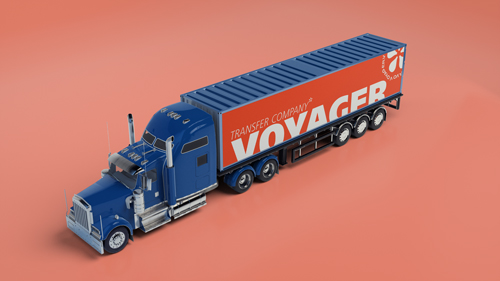 Sleeper Truck Top View