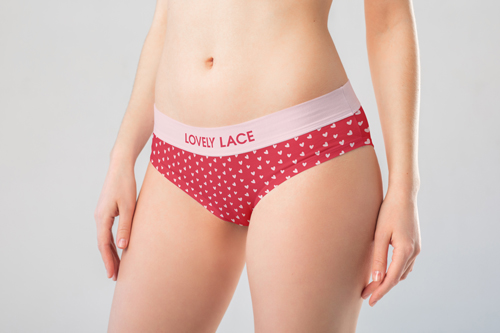 Woman Posing in a Studio Wearing Underwear