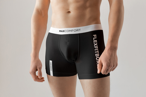 Homme portant un caleçon Vue de face