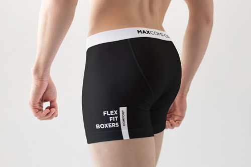 Homme portant un boxer Vue arrière