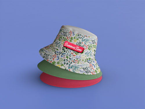 A Few Bucket Hats Placed on Each Other