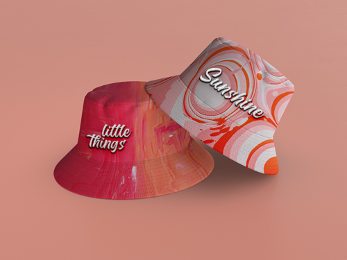 Two Bucket Hats Placed on Each Other