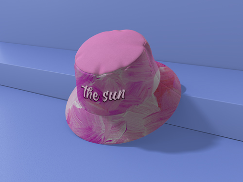 Summer Hat Leaning to the Wall