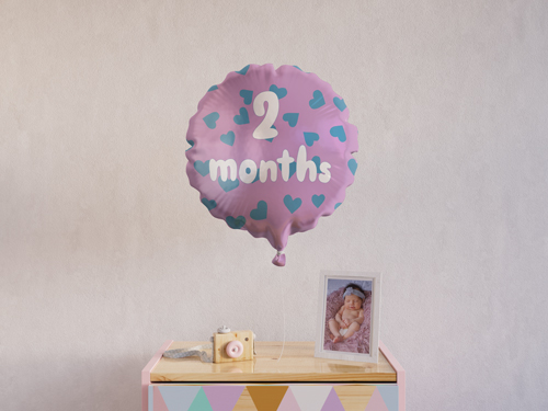 Balloon on a Nursery Drawer