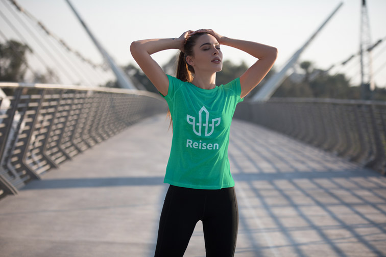 Girl Holding Her Head on a Bridge