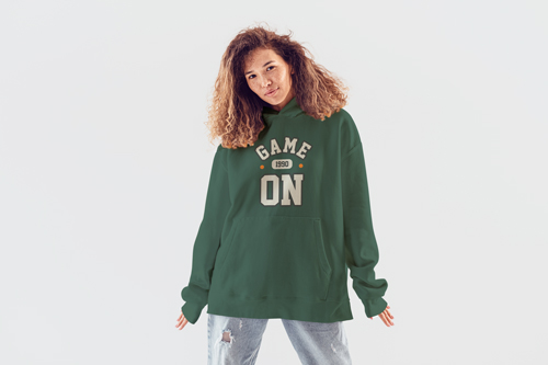 Woman Posing in a Studio