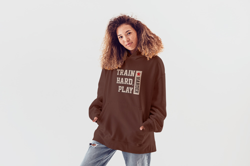 Woman Posing in Athletic Wear