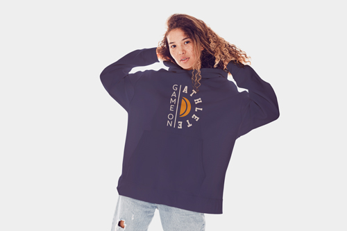 Woman Wearing a Trendy Hoodie