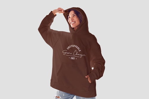 Woman Posing in Athletic Wear