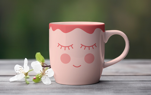 Tea Cup With a Tree Branch