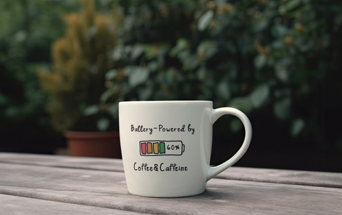 Coffee Cup Placed on the Ground