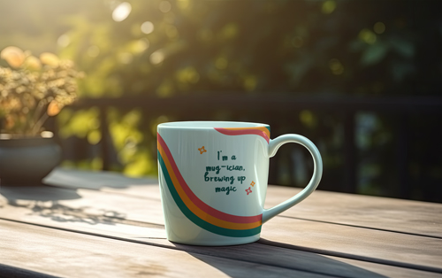 Coffee Cup Placed Under the Sun