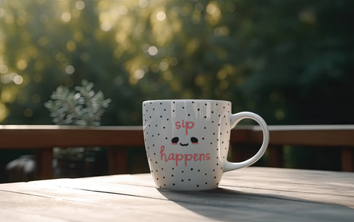 Tea Mug Low Angle View