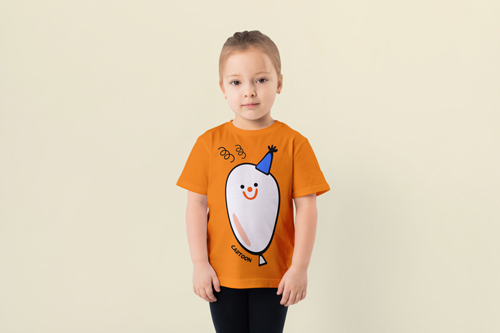 Kid Posing in a Studio