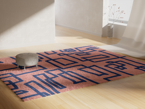 Trendy Rug in an Apartment