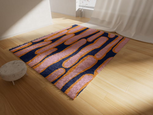 Rug Decor High Angle View