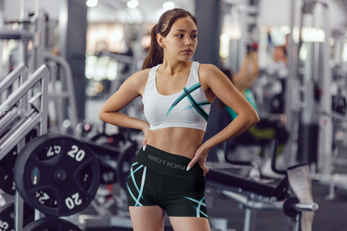 Woman Wearing an Activewear Set