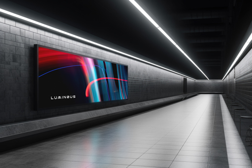 Advertising Billboard in a Subway