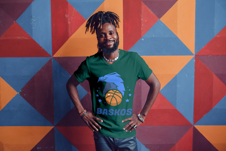 Man Standing with Hands on Hips