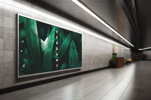 Metro Platform Billboard in High-Tech City