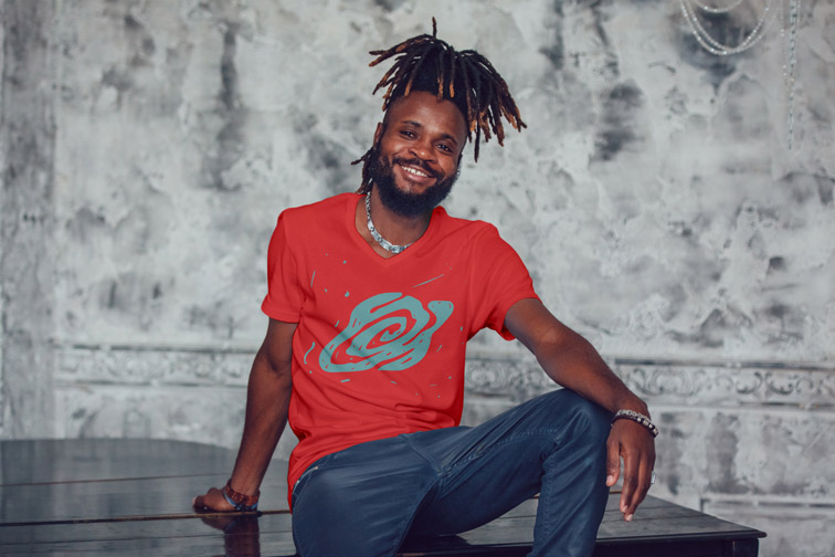 Man Sitting and Leaning on His Hand