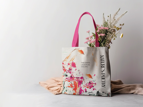 Eco Bag With Flowers Inside