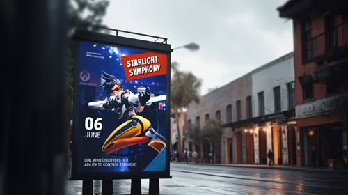 Billboard Ad Right Angle View