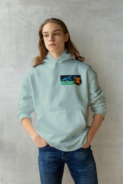 Man in a Hoodie Front View