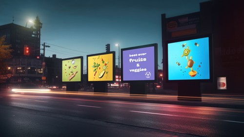 Billboard Ads on a Highway