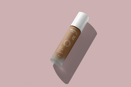 Bouteille de fond de teint, vue de haut