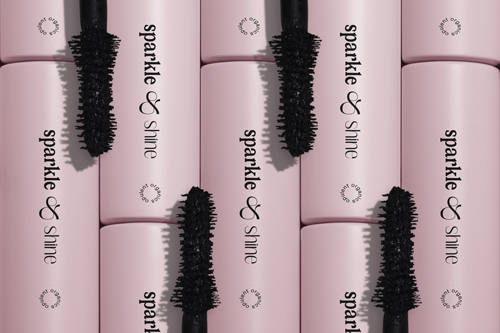 Collection de mascara, vue de dessus