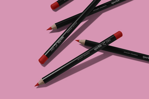 Crayons à lèvres, vue de haut