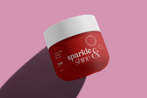 Emballage d'un contenant de crème