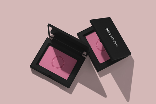 Deux produits en poudre, vue de dessus