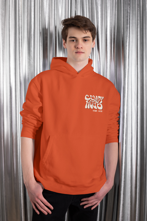 Man Wearing a Hoodie Front View