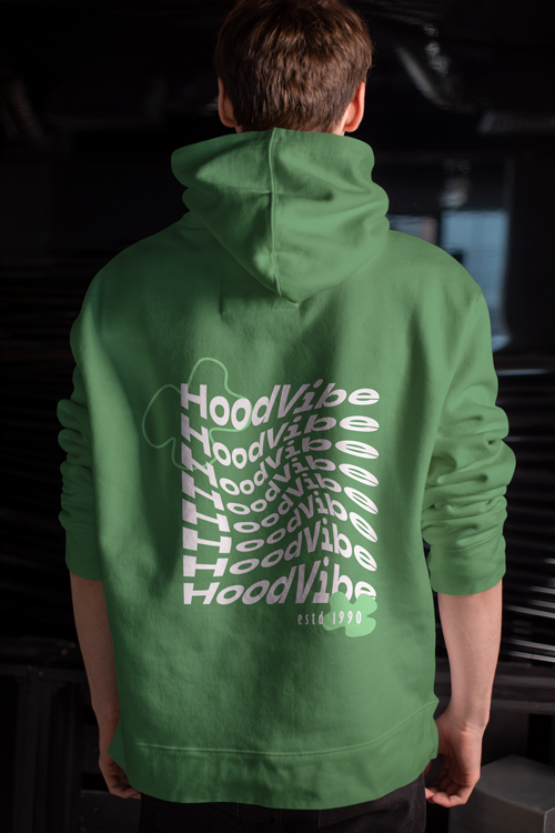 Person Wearing a Trendy Hoodie