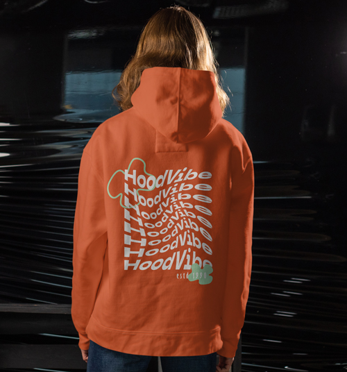 Person Posing in a Studio Back View