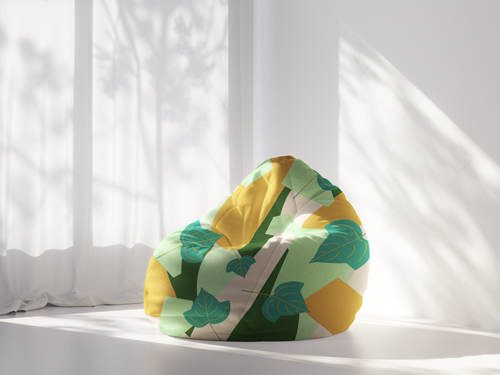Bean Bag Showcased in Natural Light