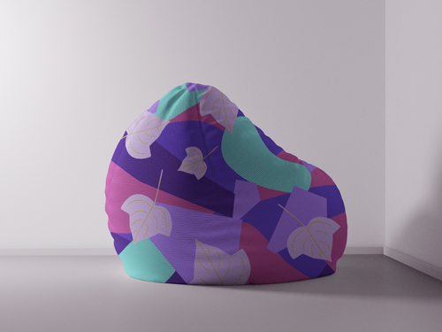 Soft Chair Facing a Wall