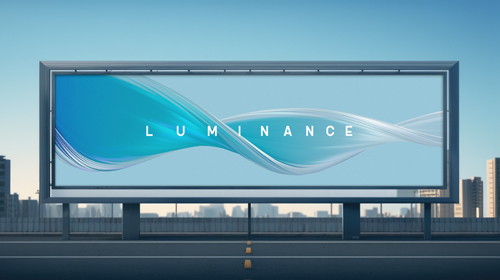 Advertising Display on a Side of a Road