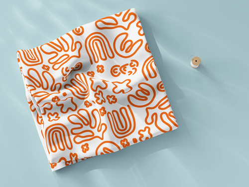 Piece of Fabric With Threads