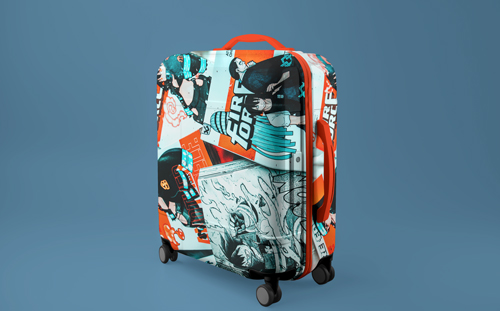 Primer plano de una maleta