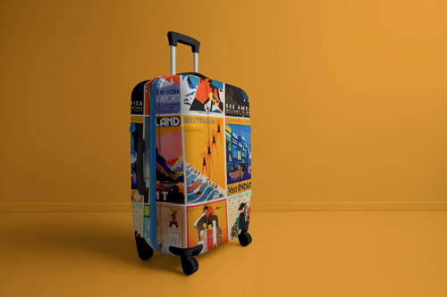 Чемодан, вид справа