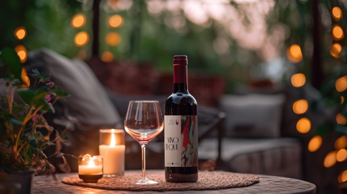 Red Wine With a Glass