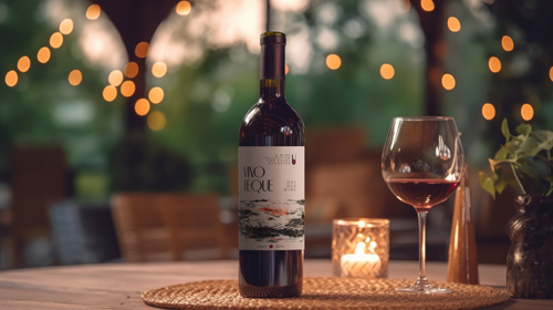 Wine Setup in a Backyard