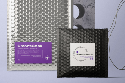 Deux paquets de marque vue de près