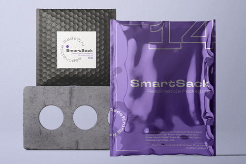 Emballages de marque, un sur une pierre