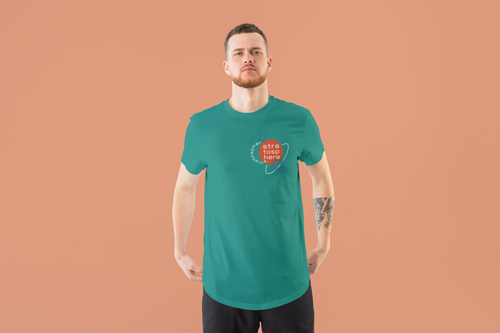 Tişört Giymiş Adamın Kısmi Görünüşü