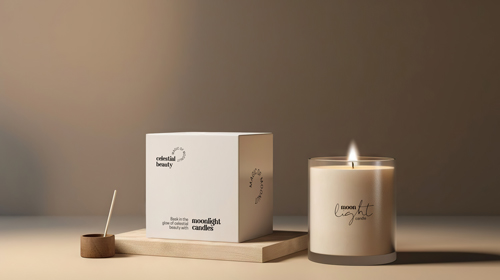 Экспозиция классической свечи в студии